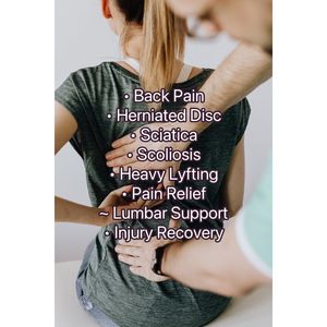 Faja de Soporte Lumbar de Neopreno Transpirable Talla M, Alivio de la Ciática para Hombres/Mujeres con Función Correctora - Product Image 2