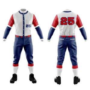 Ensemble de baseball de haute qualité à prix d'usine, best-seller, pour adultes, vêtements de sport durables, séchage rapide, respirant, personnalisable - Product Image 1