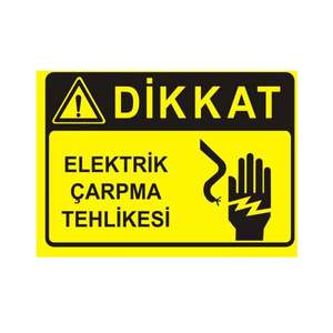 Panneau de signalisation de danger électrique et équipement de support pour salles blanches - Product Image 1