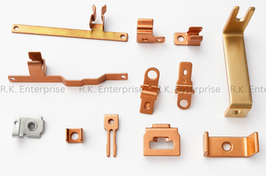 Bornes de connexion électriques, pièces en laiton et en cuivre estampées sur mesure, bornes électriques métalliques de précision, composants de quincaillerie - Product Image 3