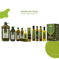 Huile d'olive extra vierge d'Anatolie et de la mer Égée 2L 100% naturelle pressée à froid de qualité supérieure, couleur jaune doré, bouteille en verre, pour la cuisine et les salades 24