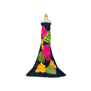 2025 Rayon Sarongs Pareo Patrón floral Diseño de una pieza Pintado a mano Conjunto de ropa de playa de 3 piezas Bikinis de calidad Ropa de playa Java - Product Image 3