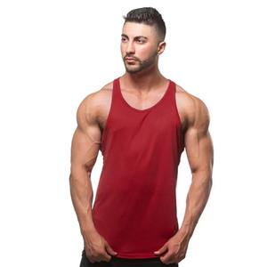 Débardeur de gym sans manches en coton pour hommes avec logo OEM tendance Débardeur décontracté à dos en Y - Product Image 2