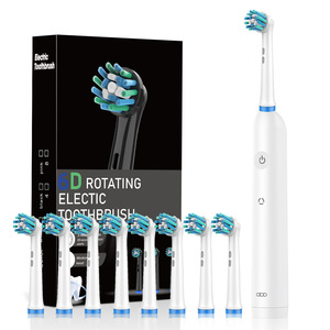 YBK Adult Rotating <strong>Electric</strong> <strong>Toothbrush</strong> IPX7 8 Brush <strong>Heads</strong> One Travel Case 3 Modes 2 Minute Smart Timer 60 Day Battery Life LED - Product Image 5