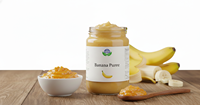 Topverkochte Premium Kwaliteit Bananenpuree Geconserveerd Fruit 100% Natuurlijk Aseptisch Fruitpulp 20% Brix Export Kwaliteit HP Sachet/Fles