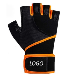 Logotipo personalizado medio dedo deporte guantes de levantamiento de pesas para los hombres disponibles entrenamiento Fitness gimnasio guantes al por mayor tarifa OEM personalizado - Product Image 2