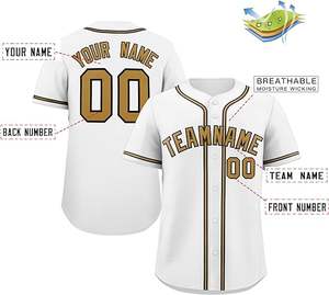 La mejor calidad, sublimación personalizada, camisetas de béisbol transpirables para hombres, venta al por mayor, uniforme de béisbol para niños - Product Image 2