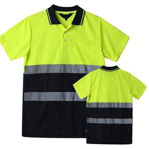 เสื้อเชิ้ตทนไฟที่มองเห็นได้สูงแห้งเร็วชุดทํางานสะท้อนแสงความปลอดภัย Hi Vis ชุดทํางานที่กําหนดเองเสื้อโปโลสะท้อนแสง - Product Image 3