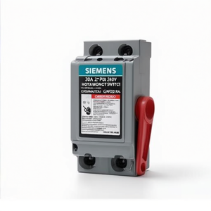 Interruptor de Desconexión Sin Fusible Siemens de 30A, 2 Polos, 240V, GNF221RA - Product Image 2