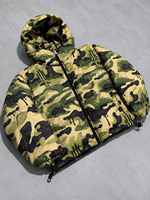 Veste d'hiver matelassée pour homme, coupe ample, style streetwear, imprimé camouflage intégral, personnalisable OEM/ODM