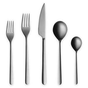 Cubiertos de acero inoxidable, juego de cubiertos de diseño moderno, cuchara, tenedor, cuchillo, juego de cubiertos para accesorios de cocina - Product Image 4