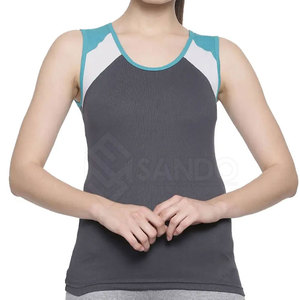 Camiseta sin mangas transpirable para mujeres adultas de etiqueta privada en venta al por mayor, camiseta sin mangas para mujeres de gimnasio más vendida - Product Image 1