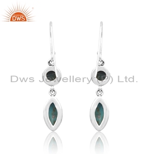 DWS Bijoux Kingman Turquoise Boucles d'oreilles en argent sterling 925 avec pierres précieuses Fabrication de cadeaux de fête de mariage à la mode pour femmes - Product Image 2