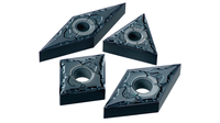 Plaquettes en carbure de tungstène japonais Mi-Carbide 4 avec revêtement TiAlN, dureté HRC45-55, type ISO pour fraisage CNC