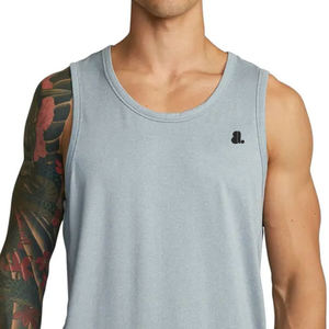 Camiseta sin Mangas Informal, Transpirable y de Secado Rápido para Hombre, de Algodón y Fibra de Bambú para Verano, Calidad Premium, Cómoda - Product Image 5