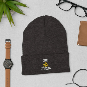 Gorro Masónico Personalizado con Bordado, Cálido y Elegante, Artículos para Logia Masónica, Gorro de Punto Acrílico con Bordado de Maestro Masón - Product Image 3