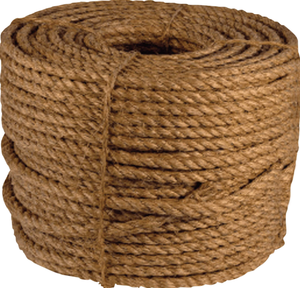 Cuerda Trenzada de Fibra de Coco de Alta Calidad, Duradera, Resistente, Natural, Marrón, Ecológica, 17 mm de Diámetro, 750 m de Longitud, Fabricada en Austria - Product Image 1