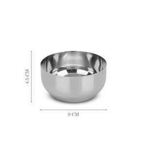 Bol en acier inoxydable élégant fabriqué à la main en Inde pour l'arrangement de collations à la maison, le service de table d'hôtel, les célébrations, les rassemblements, en vrac - Product Image 5