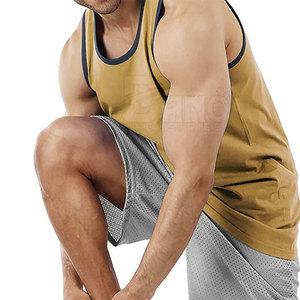 Camiseta sin mangas de verano para hombre al por mayor, de alta calidad, personalizada, con etiqueta privada, transpirable, de punto, de algodón y fibra de bambú, servicio OEM, informal - Product Image 6