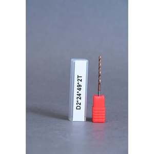 Taladro largo METALDUR 2X24X49 SC 55HRC con acabado superficial de diamante para aplicaciones de acero - Product Image 1