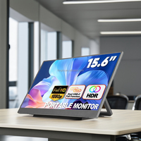 Batterie intégrée de 15.6 pouces Type C HDR Monitor 144Hz USB Portable Monitor Triple Portable Monitor pour ordinateur portable Screen Extender