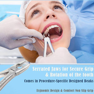 Forceps d'extraction dentaire manuel CE OEM universel pour extraction des racines dentaires supérieures et inférieures, instruments chirurgicaux dentaires, kit dentaire par SurgiRight - Product Image 5