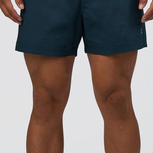 Pantalones Cortos Casuales para Hombre, Color Sólido, Material Ajustable, Mezcla de Algodón, Tejido Resistente con Cordón, Corte Regular, Precio al por Mayor - Product Image 3