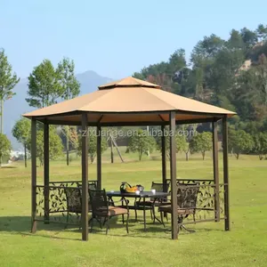 Hinterhof Private Space Netting und wasserdicht montierter Pavillon Sonnenschutz Markise Outdoor Gazebo