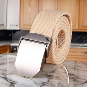 เข็มขัดผ้าแคนวาสสียืดหยุ่นสำหรับผู้ใหญ่แฟชั่นลำลองสำหรับผู้ชายผู้หญิง - Product Image 5