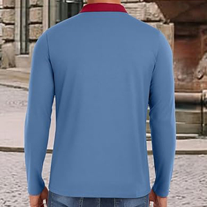 Camisas de Manga Larga para Hombre, 100% Algodón, Cuello Camisero, Casual, Transpirable, con Botones, Bolsillo Personalizado, Venta al por Mayor - Product Image 5