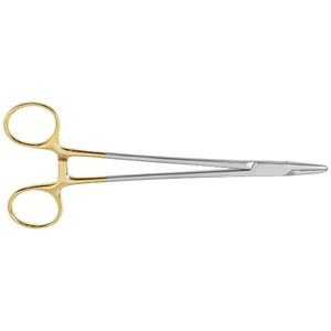 Venta al por mayor de calidad 14cm 16cm 18cm portaagujas logotipo personalizado 410 Acero inoxidable reutilizable TC mango calidad portaagujas - Product Image 6