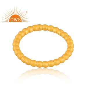 Último diseño de anillo de banda de declaración chapado en oro de 18 quilates de plata esterlina joyería personalizada para mujer regalo para ella - Product Image 2