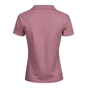 Polo Elástico de Lujo para Mujer con Cuello en V, Mercancía Sostenible para Promociones - Product Image 4