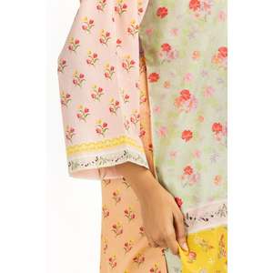 ชุดเซ็ตโบฮีเมียนสำหรับผู้หญิง รุ่น IPST-44834 ผ้าชีฟองพิมพ์ลายแคมบริก ชุดเซ็ต 2 ชิ้น กางเกงขาสั้น สำหรับฤดูใบไม้ผลิ/ฤดูร้อน ไซส์ XS/XS - Product Image 3