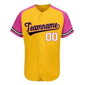 Service OEM Logo personnalisé Sublimation à la mode Maillot de baseball Broderie en gros unie bonne qualité pour les hommes à vendre - Product Image 5