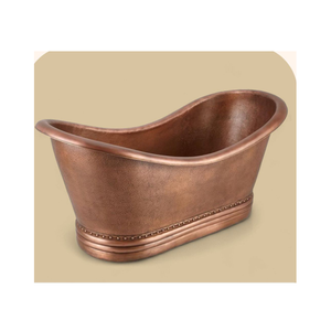Bañera Rectangular de Cobre Hecha a Mano, Bañera Independiente de Lujo, Ecológica, Duradera, Acabado Antiguo, Marca Privada OEM - Product Image 1