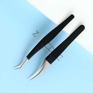 Top Quality Stainless Steel Tweezers Grafting Lashes Isolation Tool Volume Lashes Tweezers for <b>Eyelash</b> Extension - Product Image 3