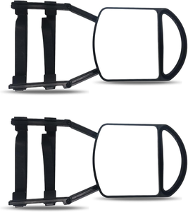 Espejos de remolque de caravana profesional, diseño Universal con <span class=keywords><strong>Clip</strong></span> para <span class=keywords><strong>autocaravana</strong></span> y camioneta, espejo lateral de remolque de coche de gran angular - Product Image 1