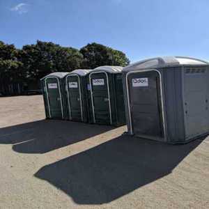 High Quality Modern Eco-Friendly Portable Toilet Trailer with 2-Station Design for Outdoor Use For Sale - Product Image 1