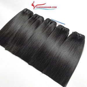 12A Paquetes de cabello humano vietnamita crudo Proveedor al por mayor 100% Color natural Remy Crudo Cutícula alineada Virgen Hueso Cabello liso - Product Image 5