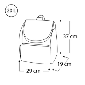 Zaino termico isolato rosso 20L con tracolla per escursioni pic-nic borse lavoro-pranzo - Product Image 2
