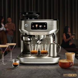 Machine à café automatique en acier inoxydable, programmable, pression de 20 bars, broyeur intégré, capacité de 12 tasses, pour la maison, l'extérieur, la voiture - Product Image 1