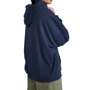 เสื้อสวมหัวผ้าฝ้ายมีฮู้ดพร้อมกระเป๋าจิงโจ้สีฟ้าขนาดใหญ่ที่กำหนดเองน้ำหนักเบาสำหรับฤดูหนาว - Product Image 5