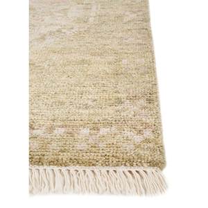 Tapis en laine noué à la main Erbe AKWL-1557 ivoire, motif géométrique, style Tabriz, pour chambre, salon, couloir, décorations rectangulaires - Product Image 4