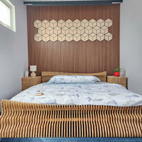 Custom Size MDF Modular Soundproof Acoustic Ceiling Boards Wall Panels Waterproof Solid Wood Rubber/Pine Core for Modern Hotel
