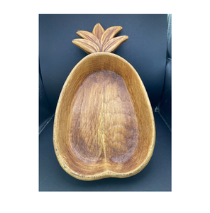 Cuenco decorativo de madera Tazón de piña de madera de mango de tendencia superior Tamaño personalizado Venta superventas - Product Image 6