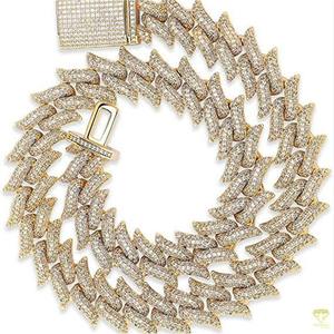 Collier en diamant de laboratoire glacé de qualité supérieure pour hommes Bijoux Hip Hop audacieux et élégants Parfait pour Clubwear - Product Image 4