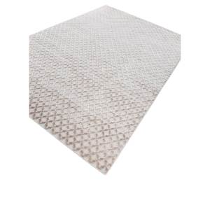 Alfombras Tejidas a Mano de Viscosa con Patrón Geométrico Gris y Negro Saga para Uso Doméstico-HPV-13032 - Product Image 2