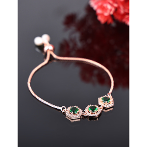 AD Rectangular Green Fashion Charm <b>Bracelets</b> - Product Image 1