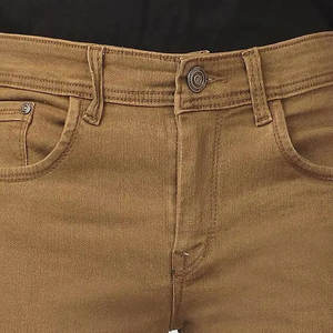 Dernier modèle de pantalon en jean pour hommes avec impression de logo personnalisé Prix de gros Style droit et taille moyenne-Jean pour hommes - Product Image 6